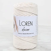 Loren Decor 3 Büküm Makrome İpi Krem- L002 - 1