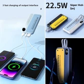 Derin Stok® 10000 mAh Hızlı Şarj Özellikli Aynı Anda 4 Cihazı Şarj Edebilen Powerbank - 4