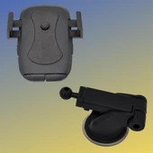Derin Stok® 360 Derece Dönen Torpido Üstü Uzunluk Ayarlamalı Vantuzlu Teleskopik Araç Telefon Tutucu - 5