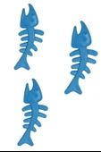 Derin Stok® Balık Kemiği İskelet Şekilli Renkli Plastik Kedi Oyuncağı - 10