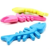 Derin Stok® Balık Kemiği İskelet Şekilli Renkli Plastik Kedi Oyuncağı - 1