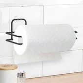 Derin Stok® Kendiliğinden Yapışkanlı Krom Paslanmaz Metal Havlu Kağıtlık Aparatı - 2