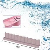 Derin Stok® Vantuzlu Kauçuk Sıvı Su Sızdırmaz  Mutfak Banyo Duş Bariyeri Lavabo Kenar Tutucu Set - 8
