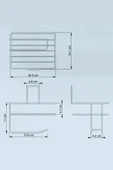 Derin Stok® Kendiliğinden Yapışkanlı Tuvalet Kağıdı Tutacağı ve Yedek Raf - Siyah Modern Metal Tasarım - 9