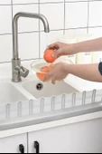 Derin Stok® Vantuzlu Kauçuk Sıvı Su Sızdırmaz  Mutfak Banyo Duş Bariyeri Lavabo Kenar Tutucu Set - 9