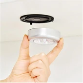Derin Stok® Kablosuz Spot Pilli Dokunmatik Led Lamba 3 Ledli Dolap Lambası - 4