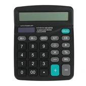 Derin Stok® Standart Fonksiyonlu 12 Haneli Geniş LCD Ekran,Pill Masaüstü Hesap Makinesi - 1