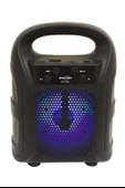 Tutmalı Mini Hoparlör Işıklı Taşınabilir Bluetooth Wireless Radyolu Sd Kart ve USB Girişli Hoparlör - 5