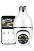 Derin Stok® WiFi 360 Panoramik Ampul Kamera Gece Görüş Ses Akıllı Hareket Algılayıcı - 9