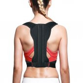 Unisex Siyah Balenli Medikal Korse Ortopedik Kamburluk Önleyici Sırt Dik Duruş Korsesi thumbnail 1