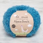 La Mia Alpaca Boucle 50 Gr Mavi El Örgü İpi - L339 - 34390 - 1