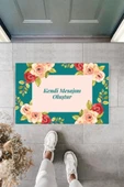 Dijital Baskı Kişiye Özel İç Kapı Dekorasyon Paspas  PS11286 - 1