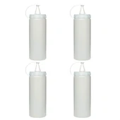 Derin Stok® Şeffaf Kapaklı Sızdırmaz Yağlık Sosluk Şişesi Plastik Yağdanlık 400 ml AP-9028 - 10