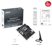 ASUS A620M-F GAMING WIFI, 2xDDR5, 2xM.2, HDMI, Wi-Fi 6E, Bluetooth v5.3, AMD Ryzen 7000 Serisi, AM5 Soket Gaming Anakart - 4