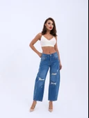 7086 KOT PANTOLON-MAVİ - 3
