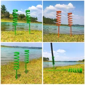 Spiral Olta Tutucu Kamış Ayağı 2 Adet Turuncu thumbnail 4