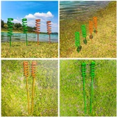 Spiral Olta Tutucu Kamış Ayağı 2 Adet Turuncu thumbnail 3