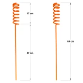 Spiral Olta Tutucu Kamış Ayağı 2 Adet Turuncu thumbnail 5