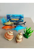 8 Parça Deniz Okyanus Hayvanları Seti Büyük Boy Eğitici Set - 4