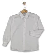 Erkek Çocuk Beyaz Uzun Kol Gömlek BGL-ST04547 - 1