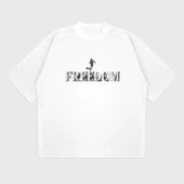 Oversize 'Freedom' T-Shırt thumbnail 4