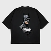 Oversize 'Batman' Baskılı T-Shırt - 1