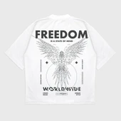 Oversize 'Freedom' T-Shırt thumbnail 3