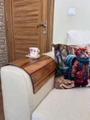 Koltuk Kenarı Katlanabilir Yan Sehpa – Portatif Ahşap Tepsi - 40X30 - 3