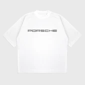 Oversize 'Porsche' T-Shırt thumbnail 3