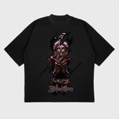 Oversize 'Jujutsu' Baskılı T-Shırt - 2