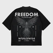 Oversize 'Freedom' T-Shırt thumbnail 1