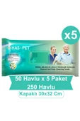 Büyük Boy 30x32 Cm Perine Bölgesi Temizleme Havlusu 50 Li 5 Paket 250 Havlu - 1