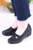 Fort Nfx 42017 Siyah Hafif Rahat Dolgu Taban Şık Kadın Günlük Ayakkabı thumbnail 2