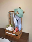 Dekoratif Ahşap Bebek Sepeti – 40 Uçurma Babyshower Hediyesi - 3