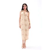 Lucky Life Kadın ELBİSE- BEJ thumbnail 2