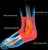 Basket Egzersiz Koşu Koruyucu Bandajlı Ayak Desteği Pedi Ayarlanabilir 1 Adet - 3