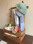 Dekoratif Ahşap Bebek Sepeti – 40 Uçurma Babyshower Hediyesi - 2