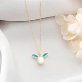 Vaoov 925 Ayar Gümüş Mavi Kanatlı Melek Kolye thumbnail 4