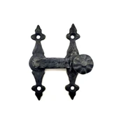 Antika Tarz Dekoratif Pirinç Kapı, Pencere Mandalı - 82x65 mm, Oksit - 1