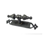 Antika Tarz Dekoratif Pirinç Burma Pencere Kolu - 152x32 mm, Oksit - 1