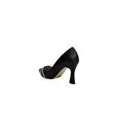 Fiyra 7030 Siyah Örgü Taşlı Kadeh Topuk Stiletto Topuklu Ayakkabı - 8
