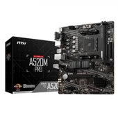 Msi A520M PRO Amd A520 Soket AM4 DDR4 4600 MHz(OC) M.2 Anakart - 1