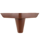 Mobilya Kanepe Sehpa Puf Koltuk Ayağı 11 cm Kahverengi Ahşap Desenli Baza Ayak 4 Adet thumbnail 9