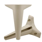 Mobilya Kanepe Sehpa Puf Koltuk Ayağı 20 cm Krem Baza Ayak 4 Adet thumbnail 7