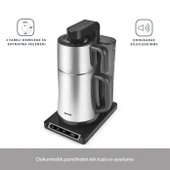 Homend Smart Royaltea Plus 1781H 2 in 1 Wifi Otomatik Çay ve Türk Kahve Makinesi Inox - 2
