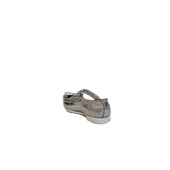 Fiyra 8013 Gümüş Taşlı Kurdeleli Cırtlı Bebe Kız Çocuk Babet - 6