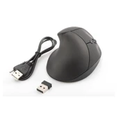 Digitus DA-20155 Kablosuz Ergonomik Mouse, dikey, 6D tuşlar, şarj edilebilir, siyah - 3
