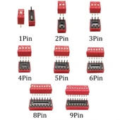 45 Adet Dip Switch Seti 1-9 Pin 2,54mm 9 Çeşit Şeffaf Çantada thumbnail 3