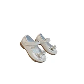 Fiyra 8013 Sedef Taşlı Kurdeleli Cırtlı Bebe Kız Çocuk Babet - 7