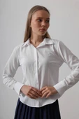Basic Gömlek - Beyaz thumbnail 4